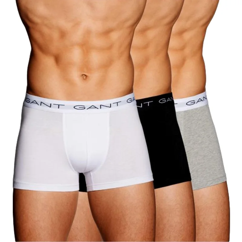 Moisture - wicking men's trunks for active useGant 3 Pack Stretch Cotton Trunks - Black/White/Grey Moisture - wicking men's trunks for active useGant 3 Pack Stretch Cotton Trunks - Black/White/Grey