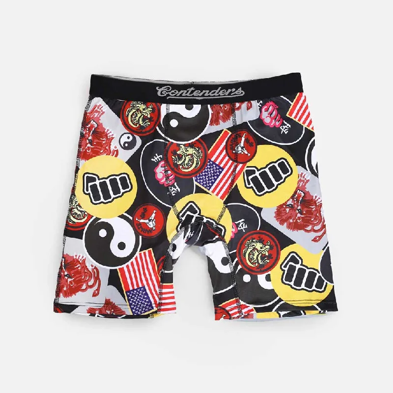 Stretch - fabric men's boxer briefs for a flexible fitKARATE KID GI PATCHES BRIEF
