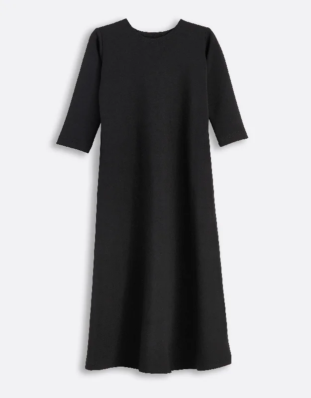 Loungewear - style men's robes for casual daysGirls Basic Jersey Crewneck Maxi Dress Shabbos Robe