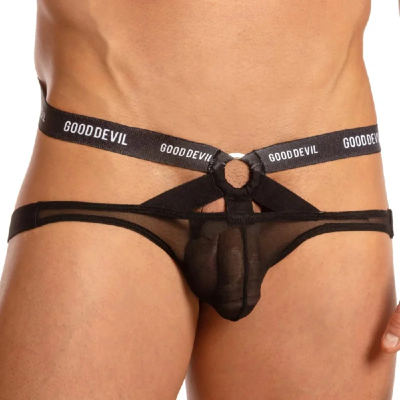 Lacy men's sexy underwear with a touch of sensualityGood Devil GDE043 Sneak Peak Jock Lacy men's sexy underwear with a touch of sensualityGood Devil GDE043 Sneak Peak Jock
