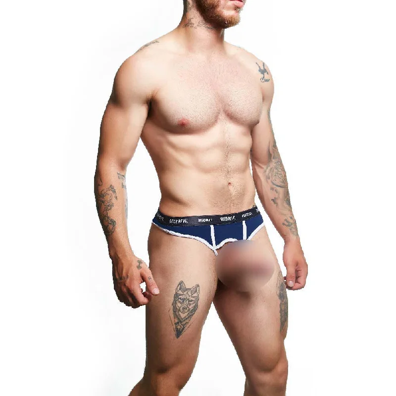 Leather men's sexy underwear for a bold lookGood Devil Thongs for Men GDK071