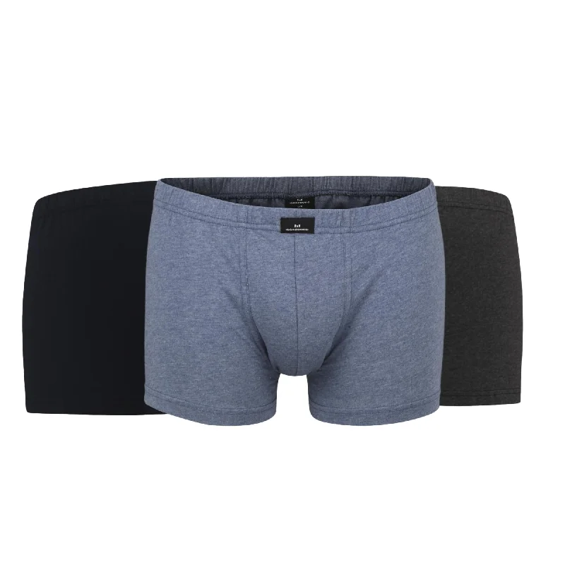 Men's boxer briefs with a soft elastic leg bandGötzburg Boxer Briefs 3 Pack - Blue/Navy/Grey Men's boxer briefs with a soft elastic leg bandGötzburg Boxer Briefs 3 Pack - Blue/Navy/Grey