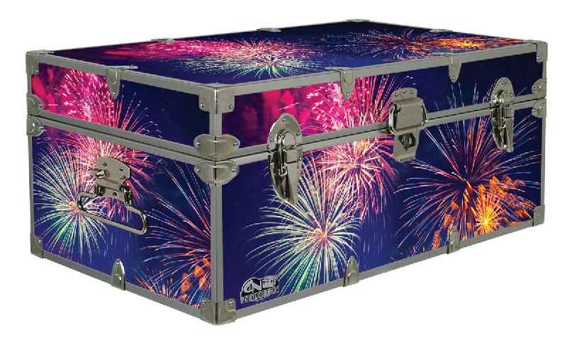 Men's trunks with a contoured pouch designDesigner Trunk - Grand Finale Fireworks - 32x18x13.5" Men's trunks with a contoured pouch designDesigner Trunk - Grand Finale Fireworks - 32x18x13.5"