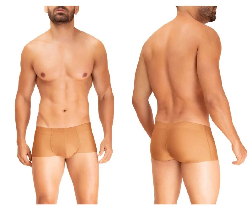 Men's boxer briefs with a soft elastic leg bandHAWAI 42255 Microfiber Trunks Color Hazelnut