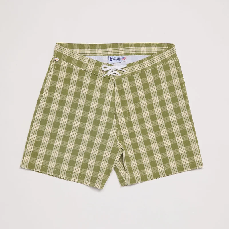 Men's trunks with a wide elastic waistbandHawaiian Palaka Trunks (Palm)
