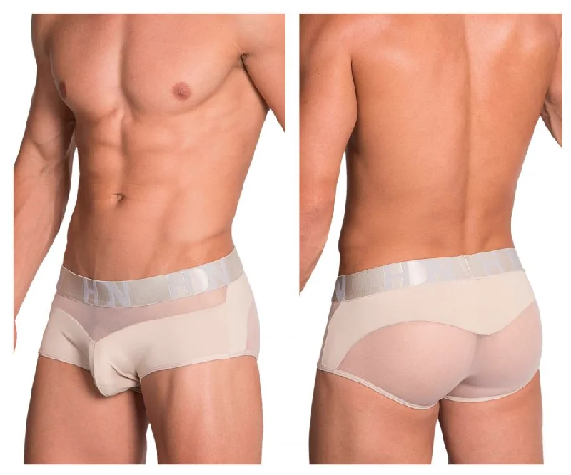Low - rise men's boxer briefs for a modern silhouetteHidden 952 Mesh Trunks Color Beige Low - rise men's boxer briefs for a modern silhouetteHidden 952 Mesh Trunks Color Beige