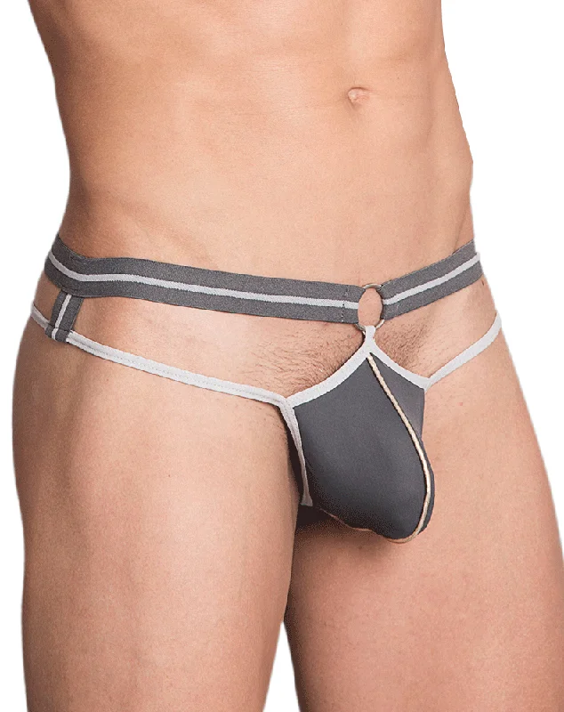 Sheer men's thongs for a provocative appearanceHidden 967 Thongs Gray