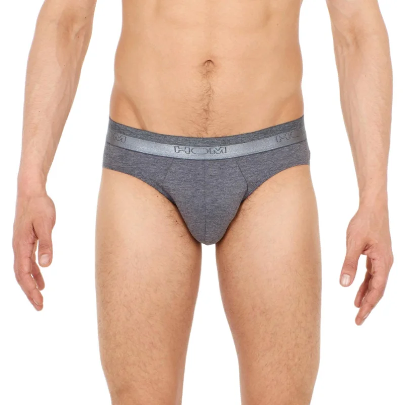 Seamless men's briefs for a smooth look under clothesHOM MINI BRIEFS - MEN’S MINI BRIEFS IN GREY Seamless men's briefs for a smooth look under clothesHOM MINI BRIEFS - MEN’S MINI BRIEFS IN GREY
