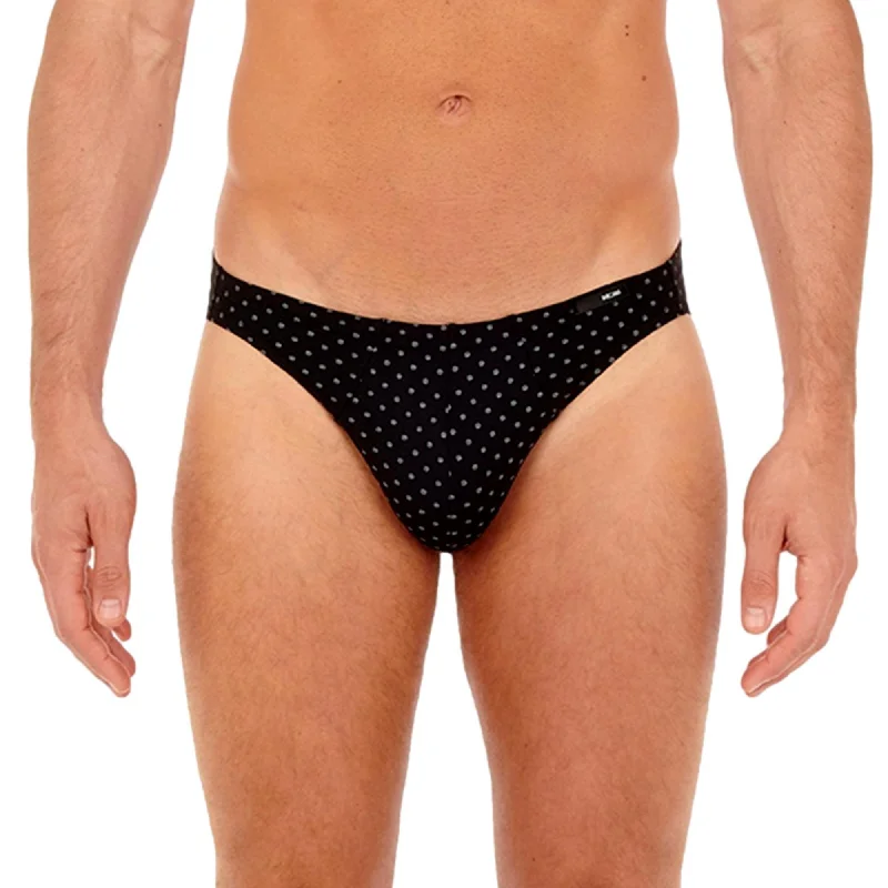 Men's briefs with a double - layer pouch for extra protectionHom Max Comfort Micro Brief - Black Print Men's briefs with a double - layer pouch for extra protectionHom Max Comfort Micro Brief - Black Print