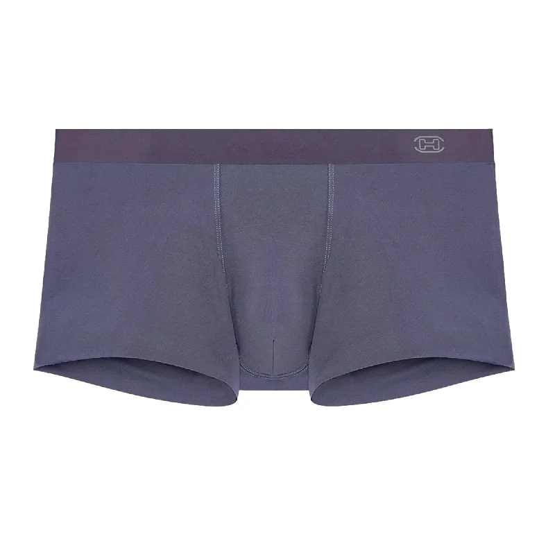 Tag - less men's boxer briefs to prevent irritationHOM Modal Clean Cut Comfort Boxer Briefs - Grey Tag - less men's boxer briefs to prevent irritationHOM Modal Clean Cut Comfort Boxer Briefs - Grey