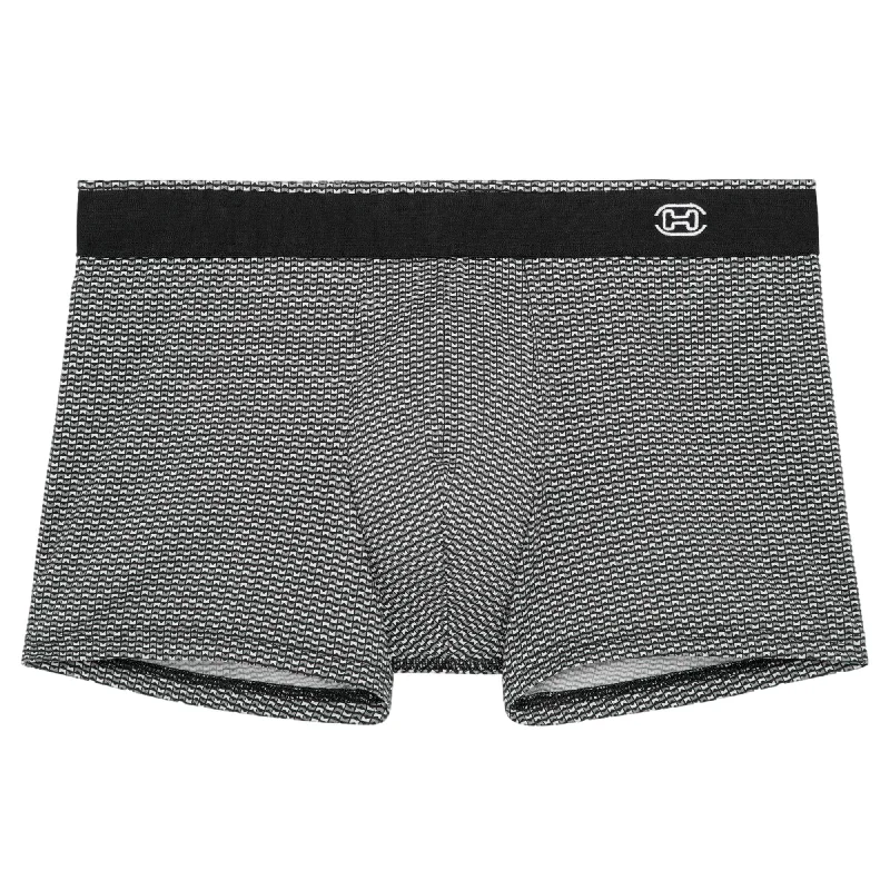 Athletic - style men's boxer briefs for active lifestylesHOM Silvester Comfort Boxer Briefs - Black Print Athletic - style men's boxer briefs for active lifestylesHOM Silvester Comfort Boxer Briefs - Black Print