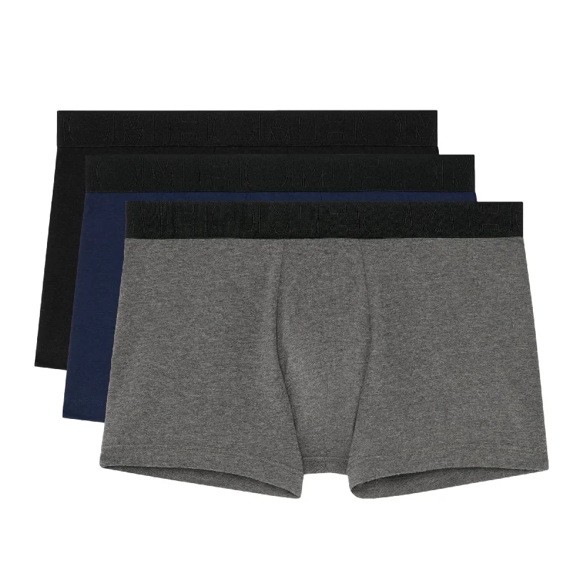 Moisture - wicking men's boxer briefs for sports activitiesHOM Tonal Pack #2 Boxer Briefs 3 Pack - Black/Navy/Grey Moisture - wicking men's boxer briefs for sports activitiesHOM Tonal Pack #2 Boxer Briefs 3 Pack - Black/Navy/Grey