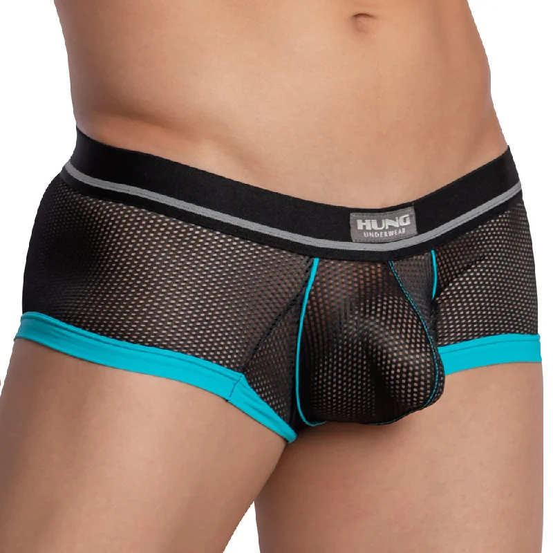 Thong - style men's sexy underwear for maximum exposureHung HGG013 Bi-Color Boxer