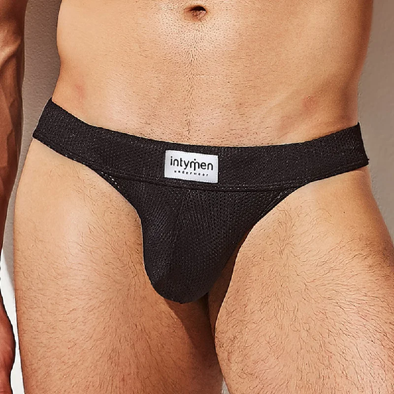 Silk - blend men's sexy underwear for a luxurious feelIntymen INK014 Mesh Seductive Thong Silk - blend men's sexy underwear for a luxurious feelIntymen INK014 Mesh Seductive Thong