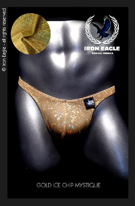Men's trunks with a wide elastic waistbandGold Ice Chip Mystique