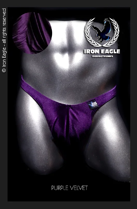Men's trunks with a contoured pouch designPurple Velvet