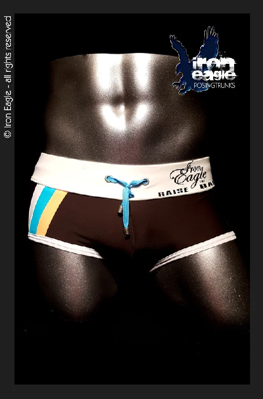 Mesh - back men's trunks for ventilationLow Rise Briefs  - chocolate brown