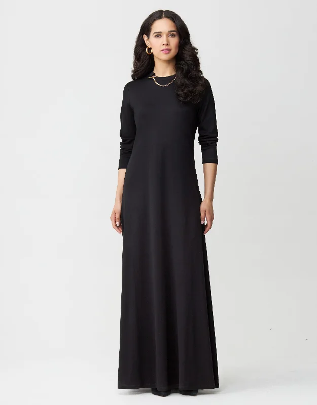 Jacquard - patterned men's robes for a stylish appearanceJersey Maxi Dress Shabbos Robe with Chain Detail Jacquard - patterned men's robes for a stylish appearanceJersey Maxi Dress Shabbos Robe with Chain Detail