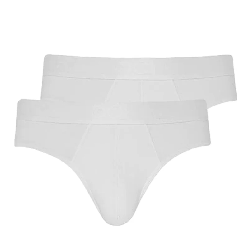 Soft cotton men's briefs for ultimate comfortJockey 24/7 Microfibre Air Brief 2 Pack - White Soft cotton men's briefs for ultimate comfortJockey 24/7 Microfibre Air Brief 2 Pack - White
