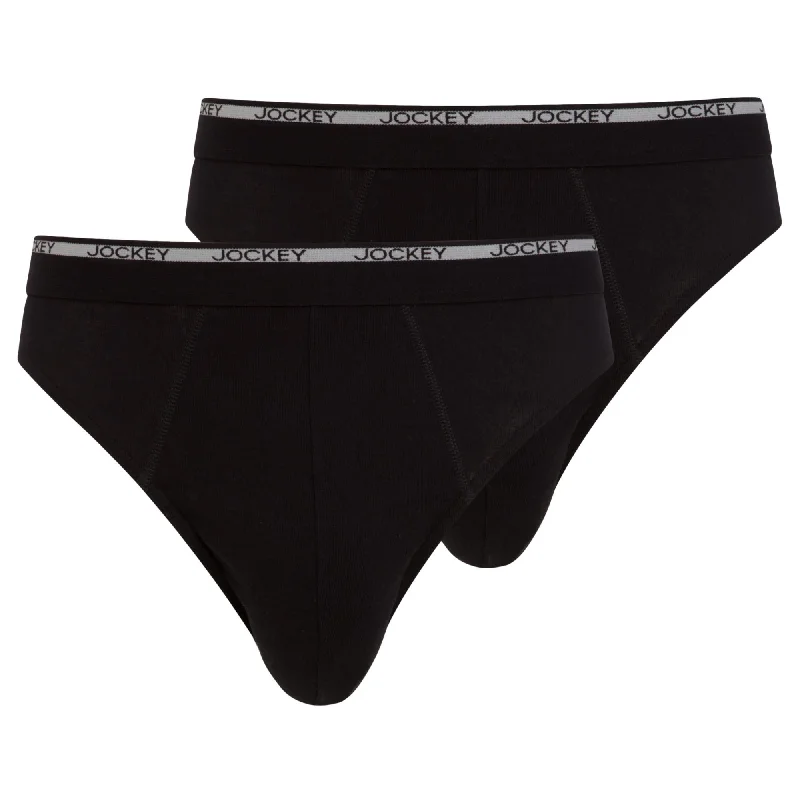 Designer - label men's briefs for high - end fashionJockey Modern Classic Brief 2 Pack - Black Designer - label men's briefs for high - end fashionJockey Modern Classic Brief 2 Pack - Black