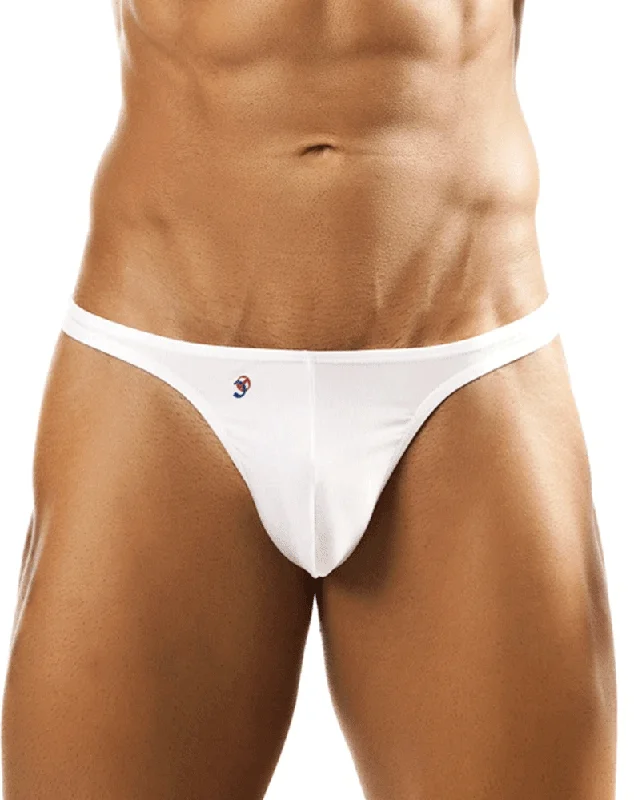 Patterned men's thongs, such as stripes or polka dotsJoe Snyder JS03 Thong White