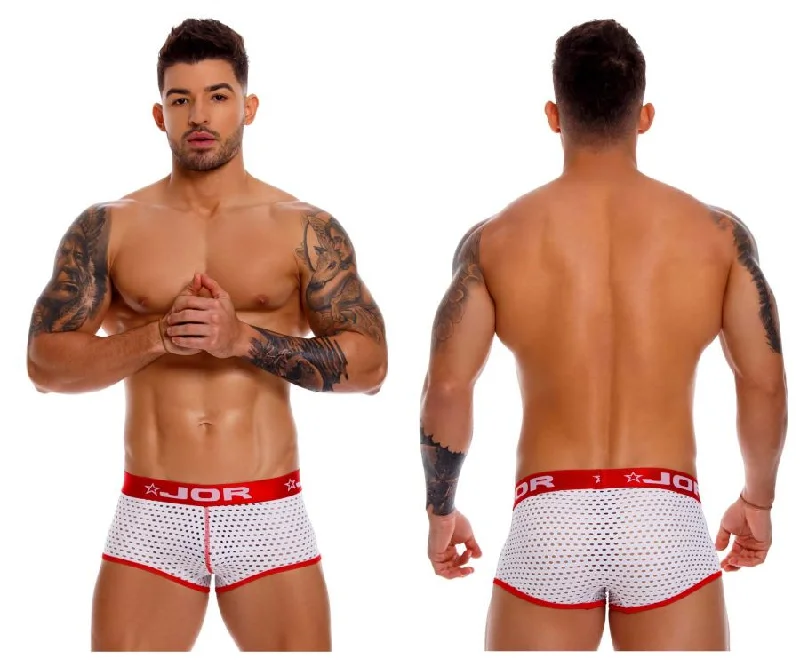 Stretch - fabric men's boxer briefs for a flexible fitJOR 1096 Rangers Trunks Color White Stretch - fabric men's boxer briefs for a flexible fitJOR 1096 Rangers Trunks Color White