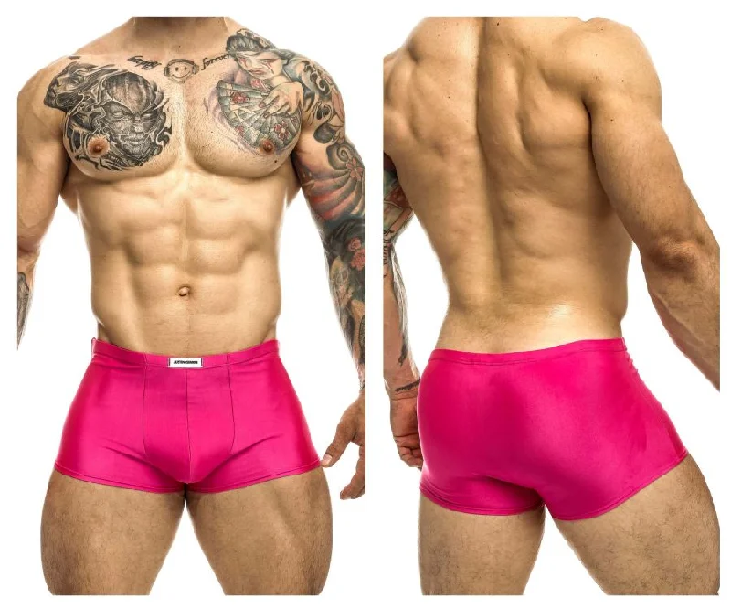 Tag - less men's boxer briefs to prevent irritationJUSTIN+SIMON XSJ08 Classic Trunks Color Hot Pink Tag - less men's boxer briefs to prevent irritationJUSTIN+SIMON XSJ08 Classic Trunks Color Hot Pink