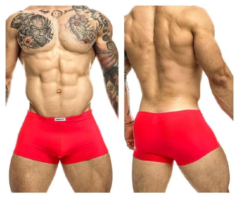 Designer men's boxer briefs with a premium lookJUSTIN+SIMON XSJ08 Classic Trunks Color Coral Designer men's boxer briefs with a premium lookJUSTIN+SIMON XSJ08 Classic Trunks Color Coral