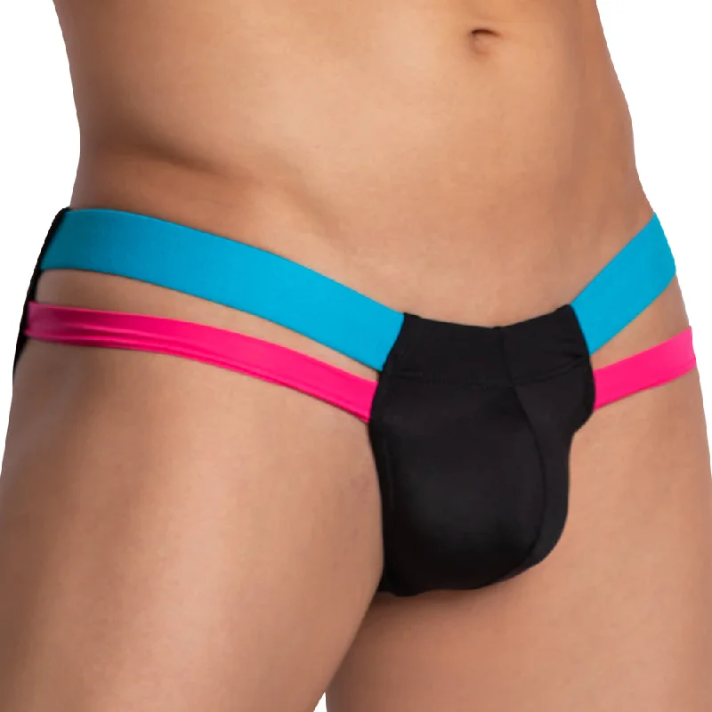 Leather men's sexy underwear for a bold lookKyle KLI039 Dual Straps