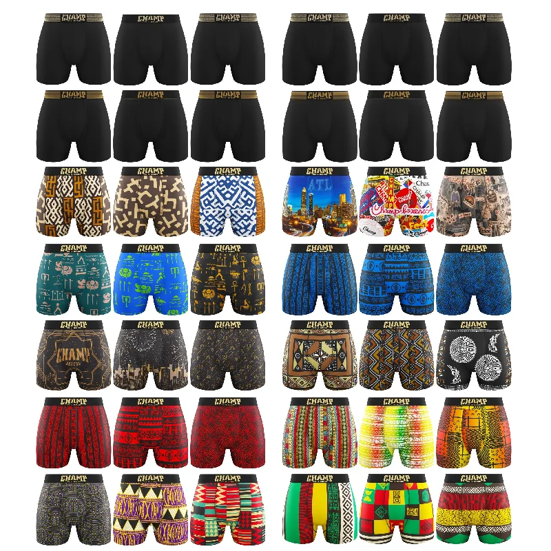 Printed men's boxer briefs with fun designsAll Larges (36-38) Boxer Briefs