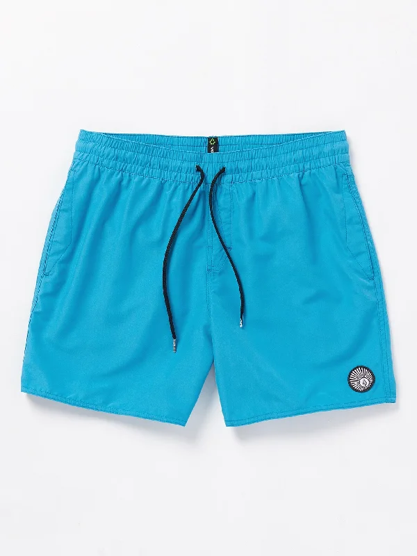 Organic men's trunks for an eco - conscious optionLido Solid Trunks - Tidal Blue