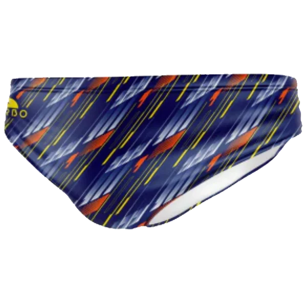 Patterned men's briefs with unique printsMen's Linear Water Polo Suit