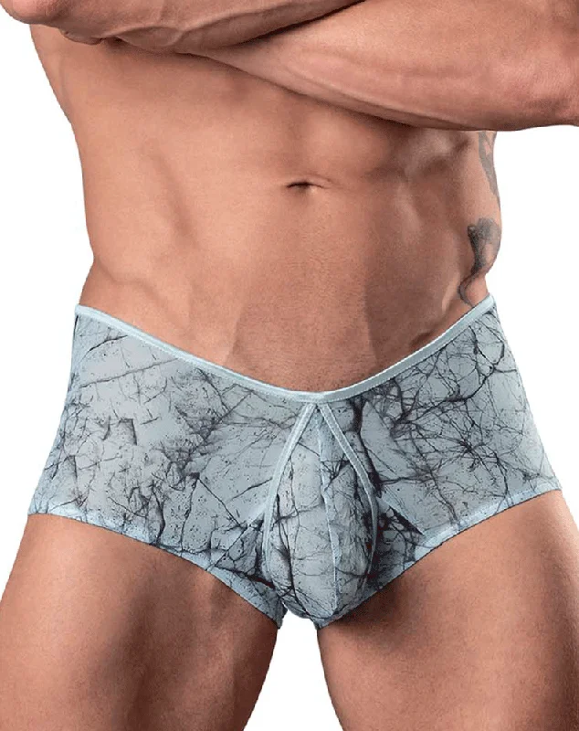 Male Power 130-290 Marble Mesh Micro Mini Short Light Blue