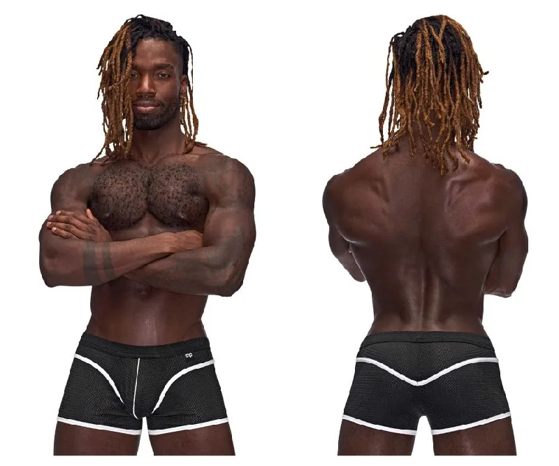Thermal men's boxer briefs for cold weatherMale Power 142-273 Sport Mesh Mini Short Color Black