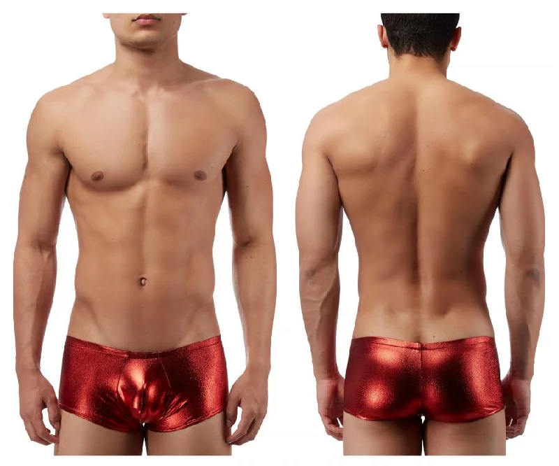Breathable cotton men's boxer briefs for everyday wearMale Power 153070 Heavy Metal Mini Short Boxer Briefs Color Red Breathable cotton men's boxer briefs for everyday wearMale Power 153070 Heavy Metal Mini Short Boxer Briefs Color Red