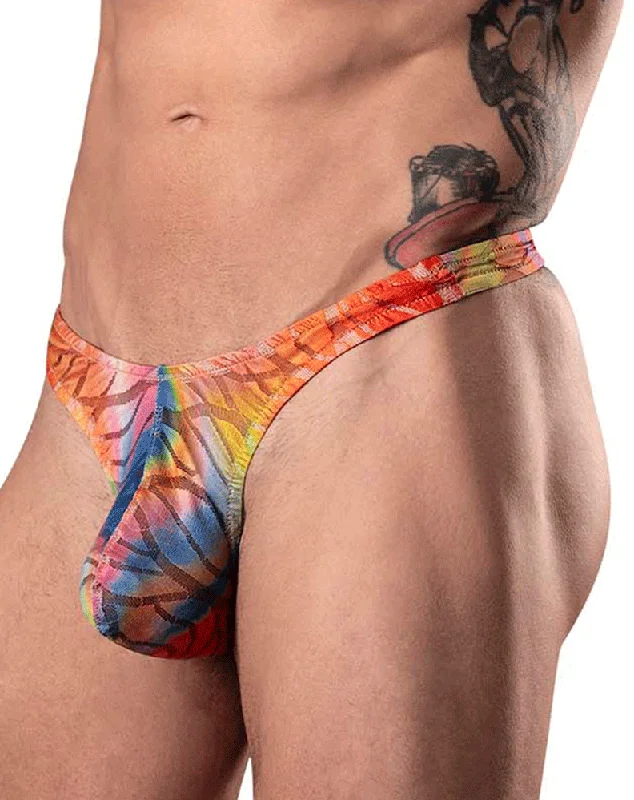 Solid - color men's thongs in simple huesMale Power 431-293 Your Lace Or Mine Bong Thong Multi