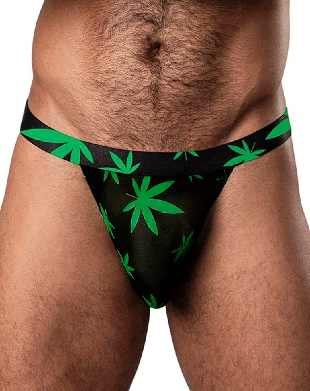 Patterned men's thongs, such as stripes or polka dotsMale Power 433-294 Hazy Dayz Micro Thong Pot Leaf Patterned men's thongs, such as stripes or polka dotsMale Power 433-294 Hazy Dayz Micro Thong Pot Leaf