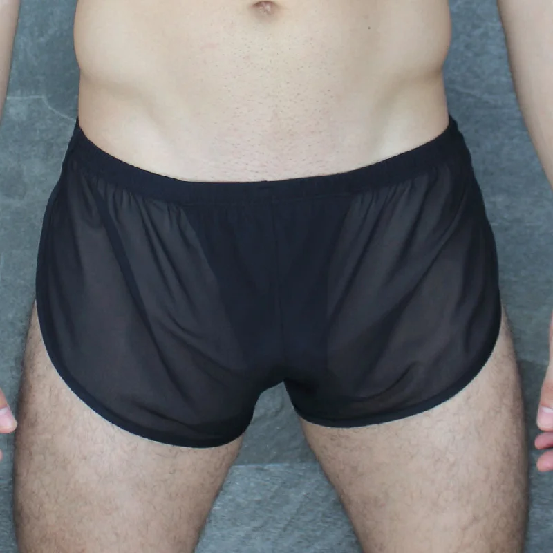 Sequined men's sexy underwear for a sparkly appearanceMckillop HRUS Run Shorts Ultra Mesh Sequined men's sexy underwear for a sparkly appearanceMckillop HRUS Run Shorts Ultra Mesh