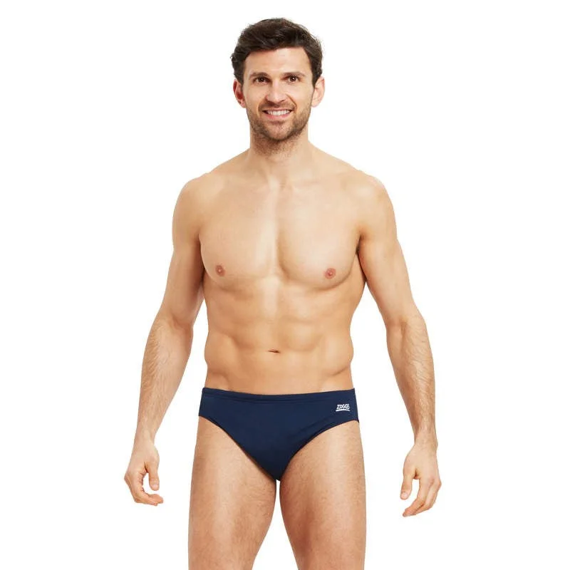 Patterned men's briefs with unique printsMENS COTTESLOE NAVY RACER ZOGGS
