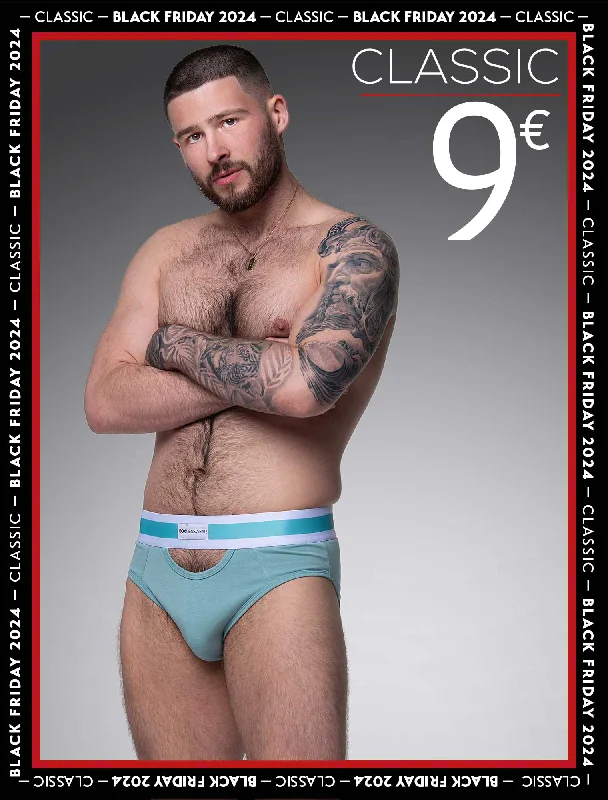 Slim - fit men's briefs for a modern styleMens Cut-Out Briefs - Blue