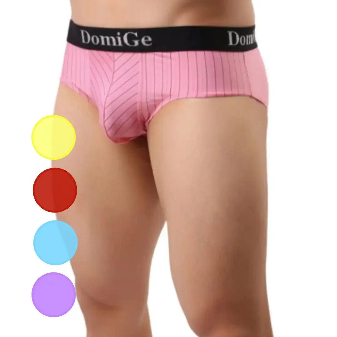 Soft - touch men's trunks for a gentle feelMen's Ice Silk Striped Mid-Waist Trunks Pouch Male Underwear Soft - touch men's trunks for a gentle feelMen's Ice Silk Striped Mid-Waist Trunks Pouch Male Underwear