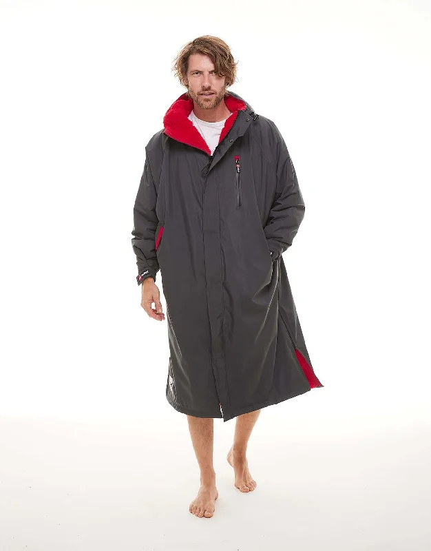 Fleece men's robes for cozy winter nights at homeMen's Long Sleeve Pro Change Robe EVO - Grey Fleece men's robes for cozy winter nights at homeMen's Long Sleeve Pro Change Robe EVO - Grey
