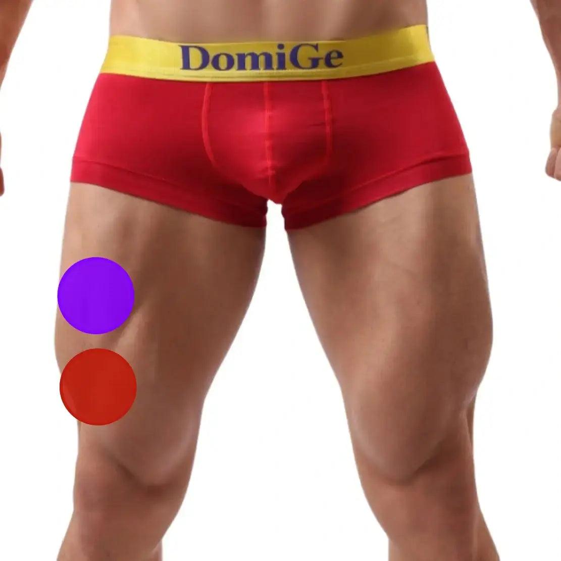 Athletic - grade men's trunks for sportsDomiGe Men's Low-Rise Briefs with Contrast Logo Waistband Trunks Athletic - grade men's trunks for sportsDomiGe Men's Low-Rise Briefs with Contrast Logo Waistband Trunks