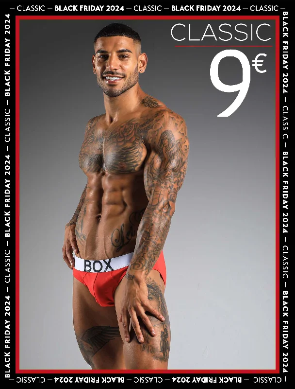 Men's briefs with a wide waistband for comfortMens Red Briefs