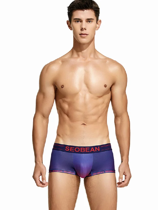 Mid - rise men's trunks for a balanced coverageMen's Sexy U Convex Pouch Low-rise Trunks Mid - rise men's trunks for a balanced coverageMen's Sexy U Convex Pouch Low-rise Trunks