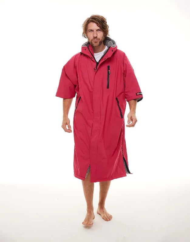 Fleece men's robes for cozy winter nights at homeMen's Short Sleeve Pro Change Robe EVO - Fuchsia Fleece men's robes for cozy winter nights at homeMen's Short Sleeve Pro Change Robe EVO - Fuchsia