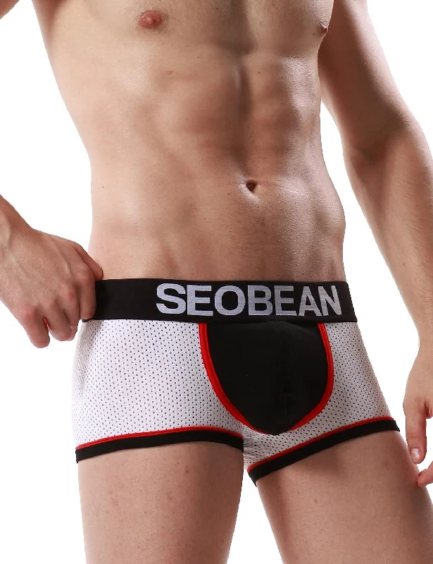 Tag - less men's boxer briefs to prevent irritationMesh Low Rise Boxer Brief 50212