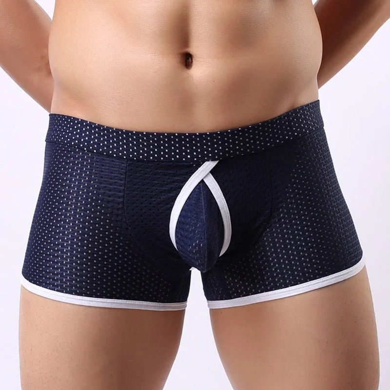 Compression men's boxer briefs for muscle supportMesh Ringaround Boxer Briefs