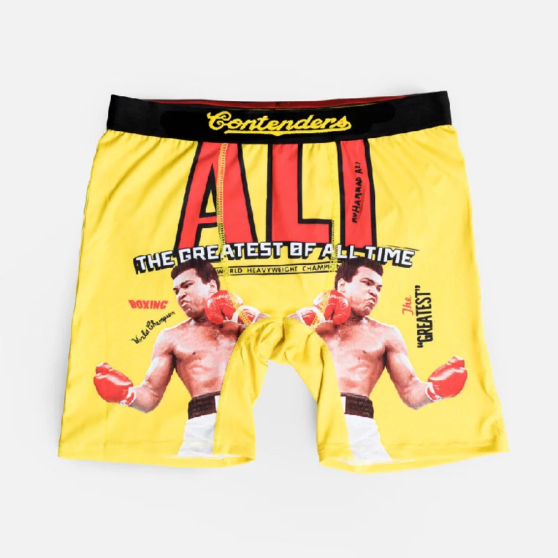 Men's boxer briefs with a soft elastic leg bandMUHAMMAD ALI THE GREATEST BRIEF