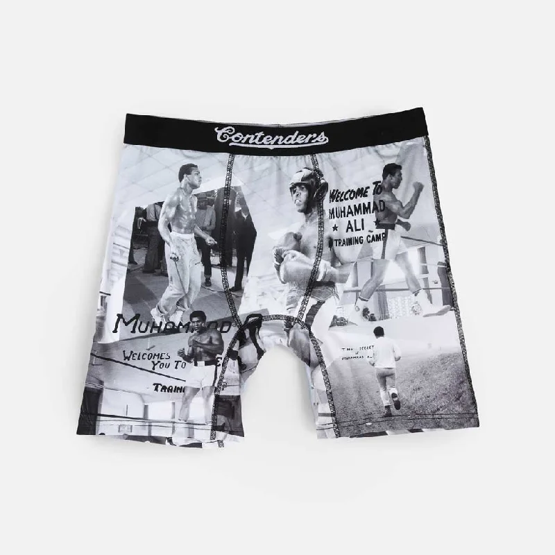 Printed men's boxer briefs with fun designsMUHAMMAD ALI TRAINING CAMP BRIEF